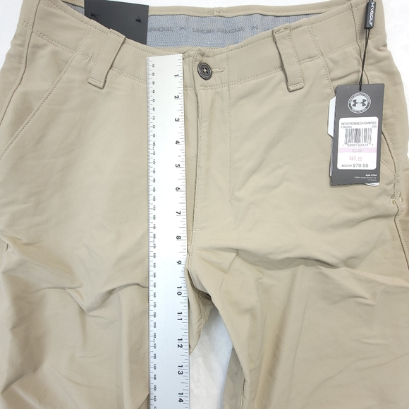 Under Armour Golf Pants Mens 32x30 Khaki Straight Leg Performance NWT - Picture 9 of 10
